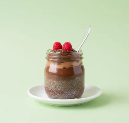 Chocolate chia seed pudding