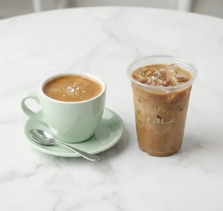 iced pistachio latte